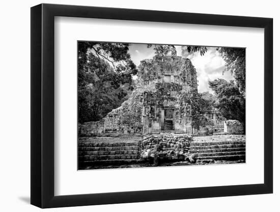 ¡Viva Mexico! B&W Collection - Mayan Ruins IV-Philippe Hugonnard-Framed Photographic Print