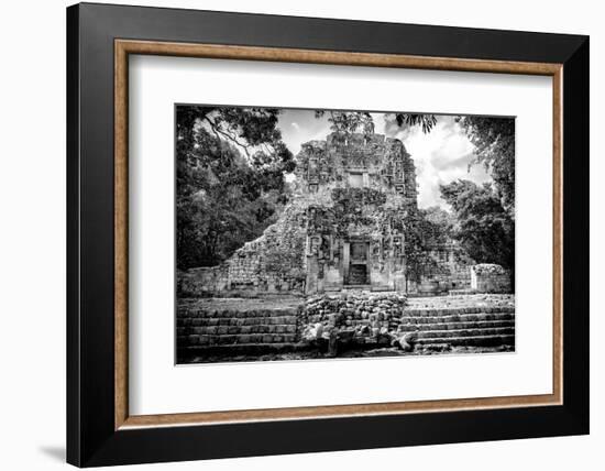 ¡Viva Mexico! B&W Collection - Mayan Ruins IV-Philippe Hugonnard-Framed Photographic Print