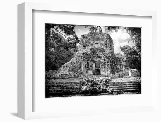 ¡Viva Mexico! B&W Collection - Mayan Ruins IV-Philippe Hugonnard-Framed Photographic Print