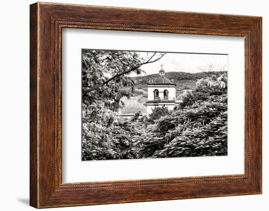 ¡Viva Mexico! B&W Collection - Mexican Church-Philippe Hugonnard-Framed Photographic Print