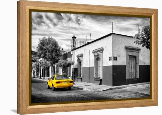 ¡Viva Mexico! B&W Collection - Mexican Street Oaxaca II-Philippe Hugonnard-Framed Premier Image Canvas