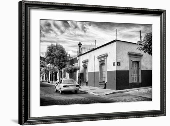 ¡Viva Mexico! B&W Collection - Mexican Street Oaxaca-Philippe Hugonnard-Framed Photographic Print