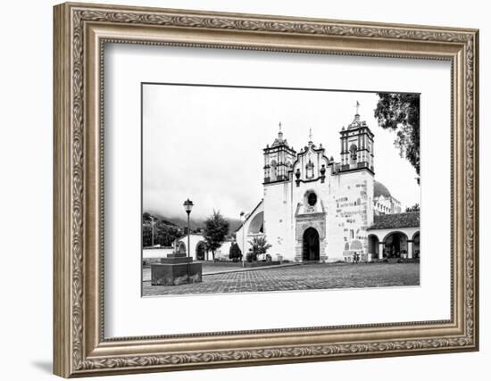 ¡Viva Mexico! B&W Collection - Mexican White Church-Philippe Hugonnard-Framed Photographic Print