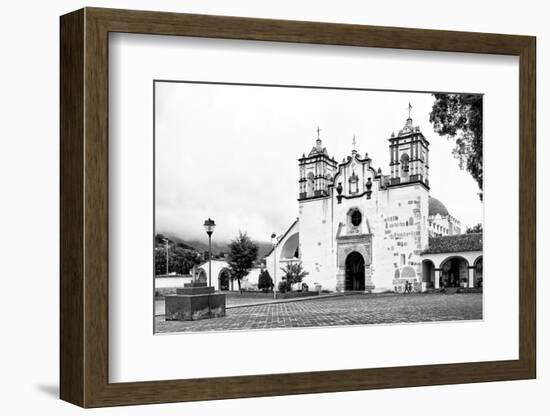¡Viva Mexico! B&W Collection - Mexican White Church-Philippe Hugonnard-Framed Photographic Print