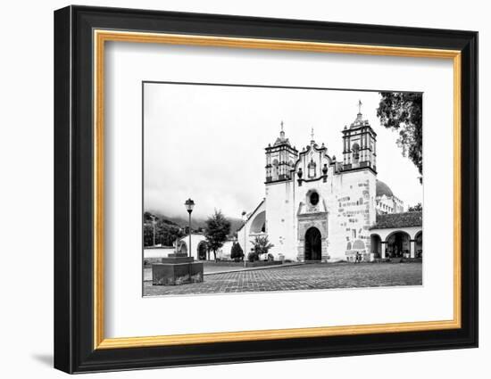 ¡Viva Mexico! B&W Collection - Mexican White Church-Philippe Hugonnard-Framed Photographic Print