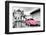 ?Viva Mexico! B&W Collection - Pink VW Beetle Car in San Cristobal de Las Casas-Philippe Hugonnard-Framed Photographic Print