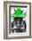 ¡Viva Mexico! B&W Collection - Portrait of Horse with Green Hat-Philippe Hugonnard-Framed Photographic Print