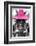 ¡Viva Mexico! B&W Collection - Portrait of Horse with Pink Hat-Philippe Hugonnard-Framed Photographic Print