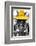 ¡Viva Mexico! B&W Collection - Portrait of Horse with Yellow Hat-Philippe Hugonnard-Framed Photographic Print