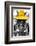 ¡Viva Mexico! B&W Collection - Portrait of Horse with Yellow Hat-Philippe Hugonnard-Framed Photographic Print