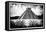 ¡Viva Mexico! B&W Collection - Pyramid of Chichen Itza V-Philippe Hugonnard-Framed Premier Image Canvas