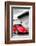 ¡Viva Mexico! B&W Collection - Red VW Beetle in San Cristobal de Las Casas-Philippe Hugonnard-Framed Photographic Print