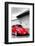 ¡Viva Mexico! B&W Collection - Red VW Beetle in San Cristobal de Las Casas-Philippe Hugonnard-Framed Photographic Print