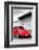 ¡Viva Mexico! B&W Collection - Red VW Beetle in San Cristobal de Las Casas-Philippe Hugonnard-Framed Photographic Print