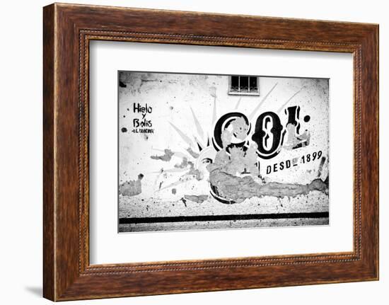 ¡Viva Mexico! B&W Collection - Signs Wall-Philippe Hugonnard-Framed Photographic Print