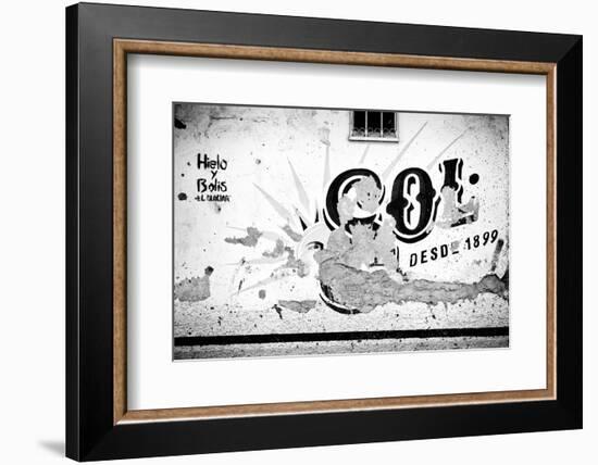 ¡Viva Mexico! B&W Collection - Signs Wall-Philippe Hugonnard-Framed Photographic Print