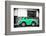 ¡Viva Mexico! B&W Collection - Small Green VW Beetle Car-Philippe Hugonnard-Framed Photographic Print