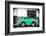 ¡Viva Mexico! B&W Collection - Small Green VW Beetle Car-Philippe Hugonnard-Framed Photographic Print