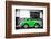 ¡Viva Mexico! B&W Collection - Small Kelly Green VW Beetle Car-Philippe Hugonnard-Framed Photographic Print