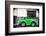 ¡Viva Mexico! B&W Collection - Small Kelly Green VW Beetle Car-Philippe Hugonnard-Framed Photographic Print