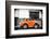 ¡Viva Mexico! B&W Collection - Small Orange VW Beetle Car-Philippe Hugonnard-Framed Photographic Print