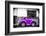 ¡Viva Mexico! B&W Collection - Small Red Purple Beetle Car-Philippe Hugonnard-Framed Photographic Print