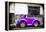 ¡Viva Mexico! B&W Collection - Small Red Purple Beetle Car-Philippe Hugonnard-Framed Premier Image Canvas