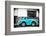 ¡Viva Mexico! B&W Collection - Small Turquoise VW Beetle Car-Philippe Hugonnard-Framed Photographic Print