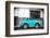 ¡Viva Mexico! B&W Collection - Small Turquoise VW Beetle Car-Philippe Hugonnard-Framed Photographic Print