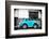 ¡Viva Mexico! B&W Collection - Small Turquoise VW Beetle Car-Philippe Hugonnard-Framed Photographic Print