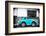 ¡Viva Mexico! B&W Collection - Small Turquoise VW Beetle Car-Philippe Hugonnard-Framed Photographic Print