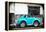 ¡Viva Mexico! B&W Collection - Small Turquoise VW Beetle Car-Philippe Hugonnard-Framed Premier Image Canvas