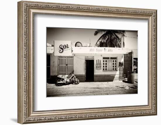 ¡Viva Mexico! B&W Collection - Supermarket Isla Mujeres-Philippe Hugonnard-Framed Photographic Print