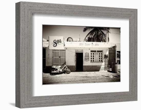 ¡Viva Mexico! B&W Collection - Supermarket Isla Mujeres-Philippe Hugonnard-Framed Photographic Print