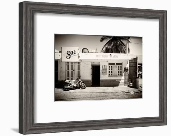 ¡Viva Mexico! B&W Collection - Supermarket Isla Mujeres-Philippe Hugonnard-Framed Photographic Print