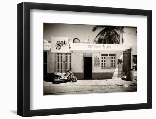 ¡Viva Mexico! B&W Collection - Supermarket Isla Mujeres-Philippe Hugonnard-Framed Photographic Print