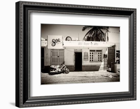 ¡Viva Mexico! B&W Collection - Supermarket Isla Mujeres-Philippe Hugonnard-Framed Photographic Print