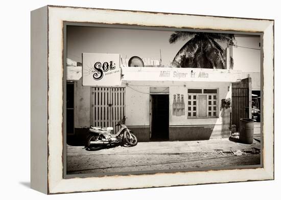 ¡Viva Mexico! B&W Collection - Supermarket Isla Mujeres-Philippe Hugonnard-Framed Premier Image Canvas