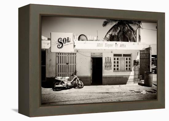 ¡Viva Mexico! B&W Collection - Supermarket Isla Mujeres-Philippe Hugonnard-Framed Premier Image Canvas