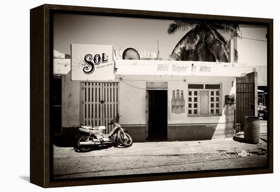 ¡Viva Mexico! B&W Collection - Supermarket Isla Mujeres-Philippe Hugonnard-Framed Premier Image Canvas