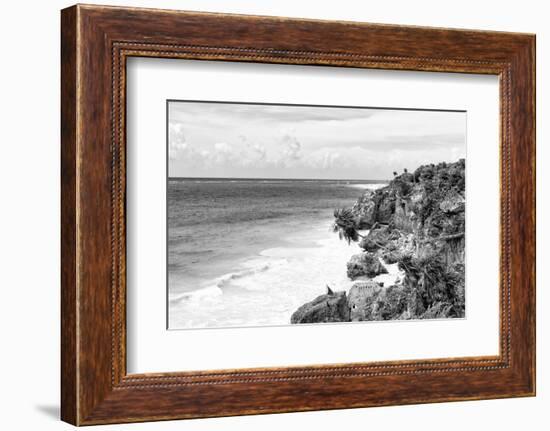 ¡Viva Mexico! B&W Collection - Tulum Riviera Maya II-Philippe Hugonnard-Framed Photographic Print