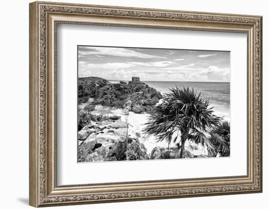 ¡Viva Mexico! B&W Collection - Tulum Riviera Maya III-Philippe Hugonnard-Framed Photographic Print