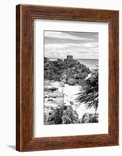 ¡Viva Mexico! B&W Collection - Tulum Riviera Maya IV-Philippe Hugonnard-Framed Photographic Print