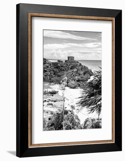 ¡Viva Mexico! B&W Collection - Tulum Riviera Maya IV-Philippe Hugonnard-Framed Photographic Print