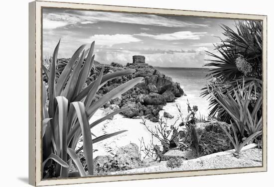 ?Viva Mexico! B&W Collection - Tulum Riviera Maya IX-Philippe Hugonnard-Framed Premier Image Canvas