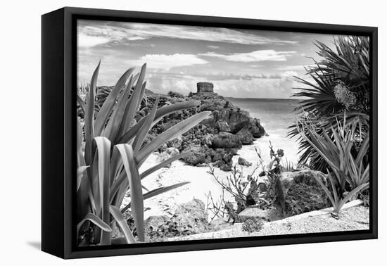 ?Viva Mexico! B&W Collection - Tulum Riviera Maya IX-Philippe Hugonnard-Framed Premier Image Canvas