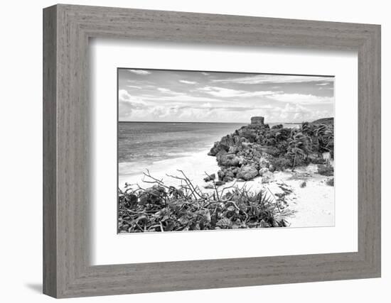 ?Viva Mexico! B&W Collection - Tulum Riviera Maya V-Philippe Hugonnard-Framed Photographic Print