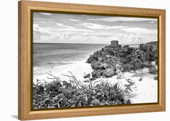 ?Viva Mexico! B&W Collection - Tulum Riviera Maya V-Philippe Hugonnard-Framed Premier Image Canvas