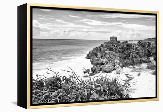 ?Viva Mexico! B&W Collection - Tulum Riviera Maya V-Philippe Hugonnard-Framed Premier Image Canvas