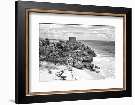 ¡Viva Mexico! B&W Collection - Tulum Riviera Maya VI-Philippe Hugonnard-Framed Premium Photographic Print